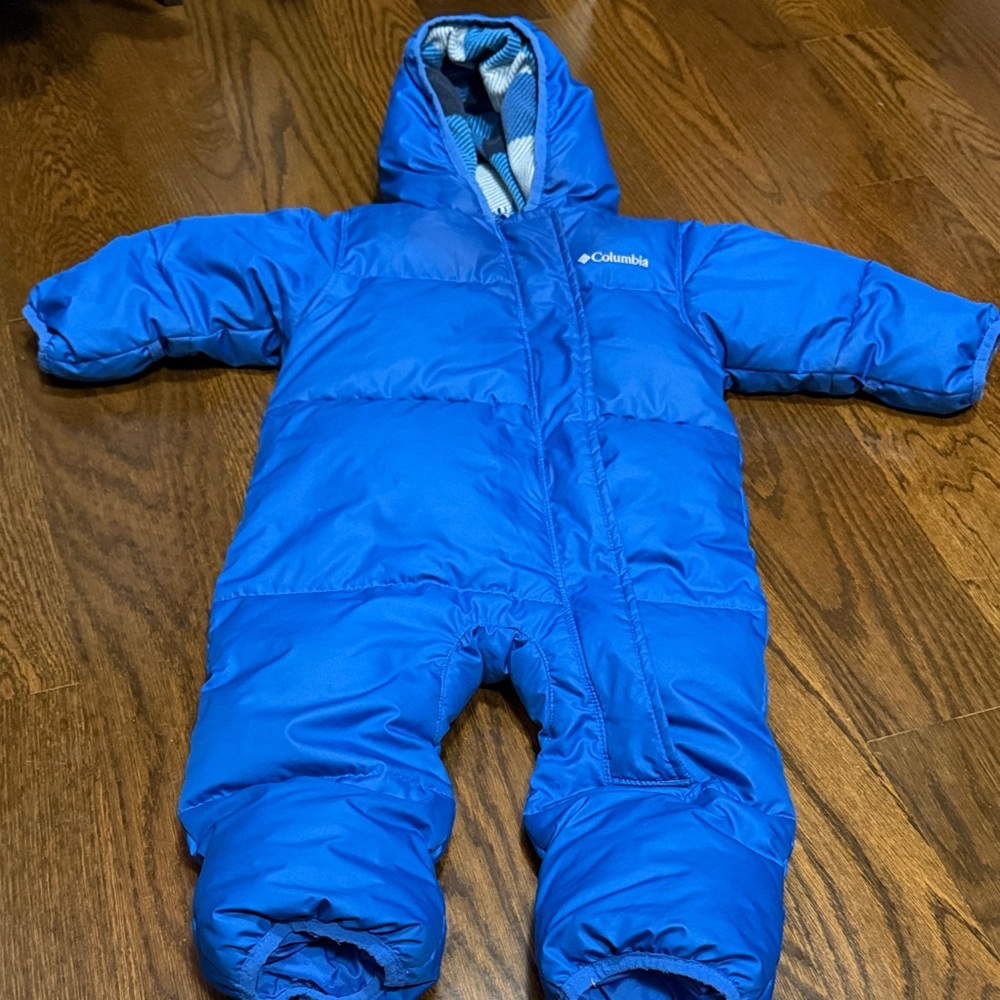 Columbia Bright Blue Infant Snowsuit